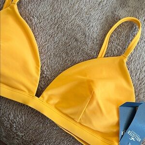 Hollister Sunlit Yellow Bikini Top